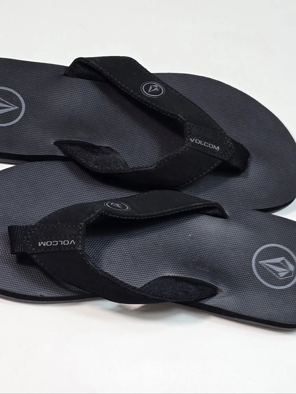 Volcom Black Men's Logo Thong Sandals